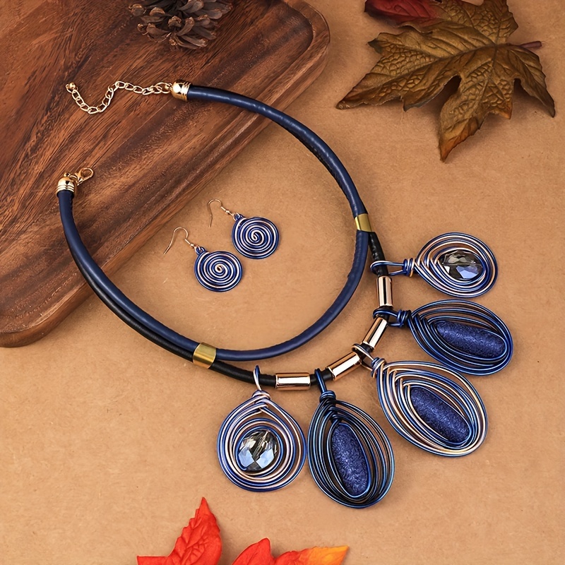 Boho Style Jewelry Set Exaggerated Party Accessories for Summer Vacation